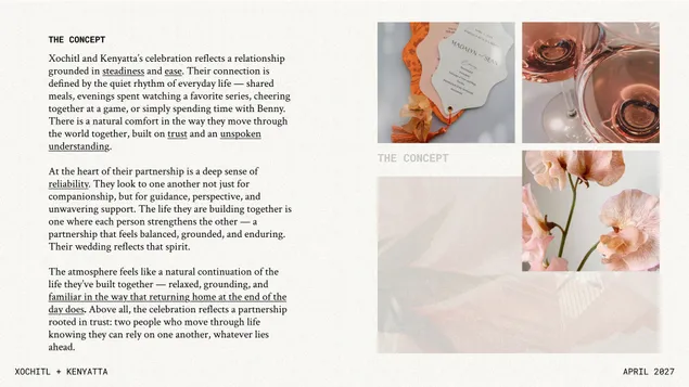 Sample concept design deliverable